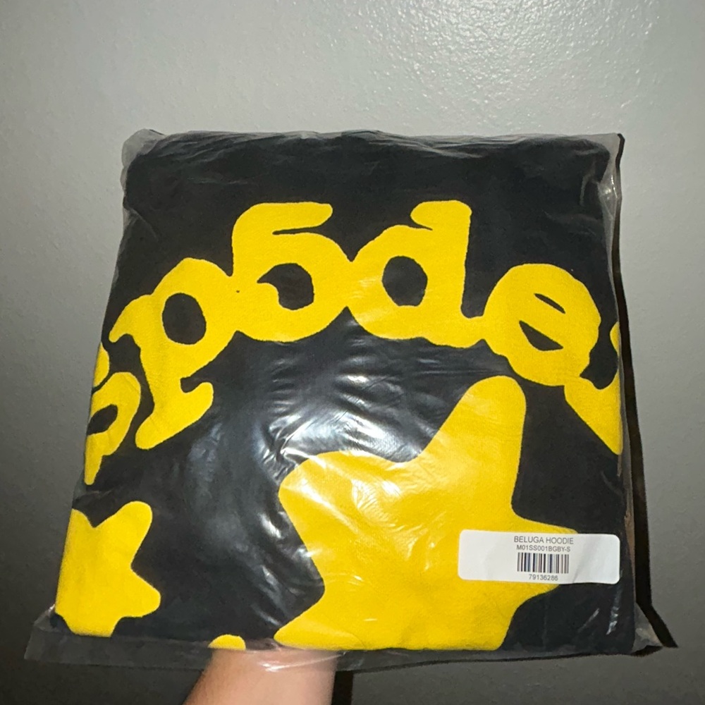 Sp5der Beluga Hoode Onyx/Yellow